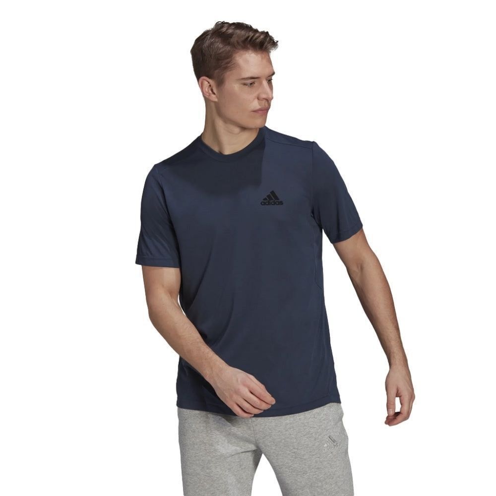 Adidas AEROREADY Designed 2 Move Feel Ready Sport Tee Size XL in Blue NWT in pac